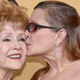 Debbie Reynolds and Carrie Fisher at the SAG Awards, January 2015.